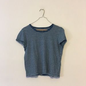 Madewell Lo-Fi Shrunken Tee in Fairbury Stripe